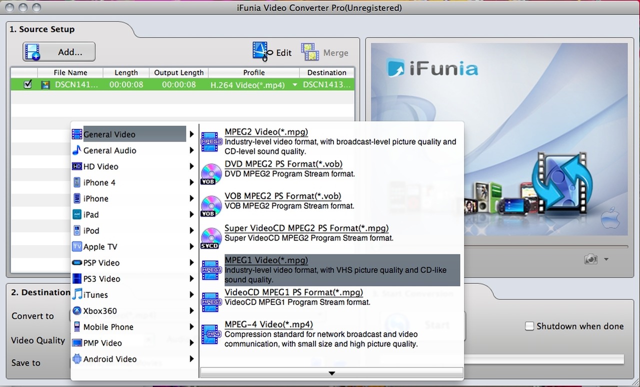 ifunia video converter for mac